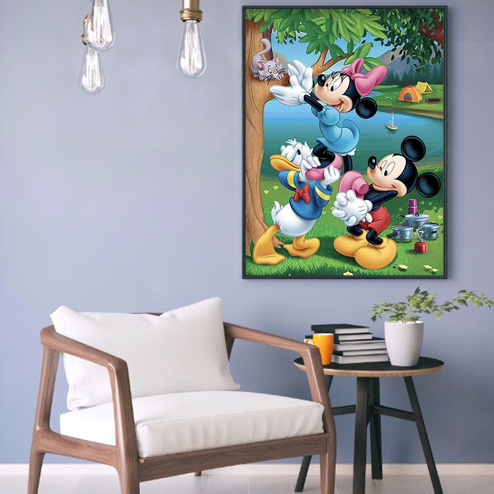 Mouse Cartoon - Full Round Drill Diamond Painting 30*40CM