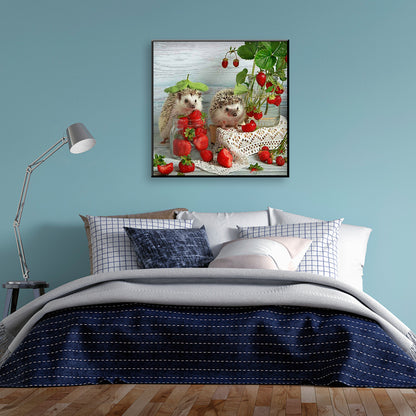 Fruit Hedgehog - Full Round Drill Diamond Painting 30*30CM