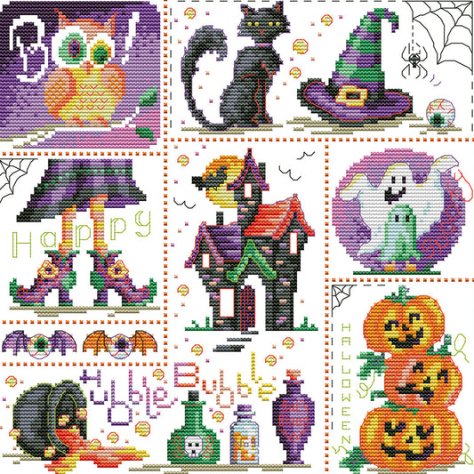 Halloween Day - 11CT Stamped Cross Stitch 41*41CM