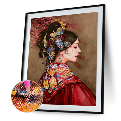 Bride - Full Round Drill Diamond Painting 30*40CM