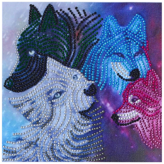 Wolf Pack - Special Shaped Drill Diamond Paintng 25*25CM