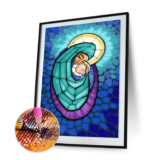 Mother Baby - Full Round Drill Diamond Painting 30*40CM