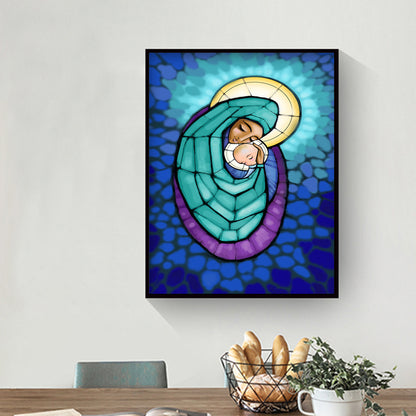 Mother Baby - Full Round Drill Diamond Painting 30*40CM