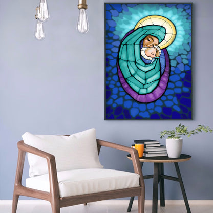 Mother Baby - Full Round Drill Diamond Painting 30*40CM