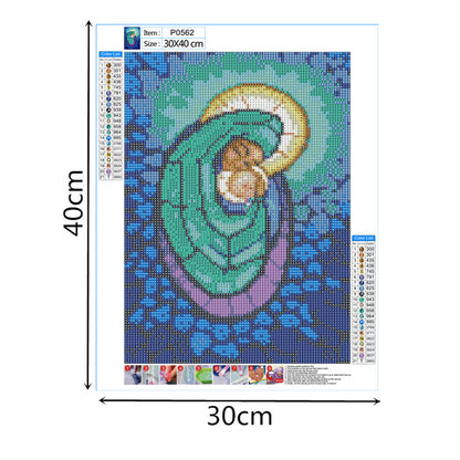 Mother Baby - Full Round Drill Diamond Painting 30*40CM
