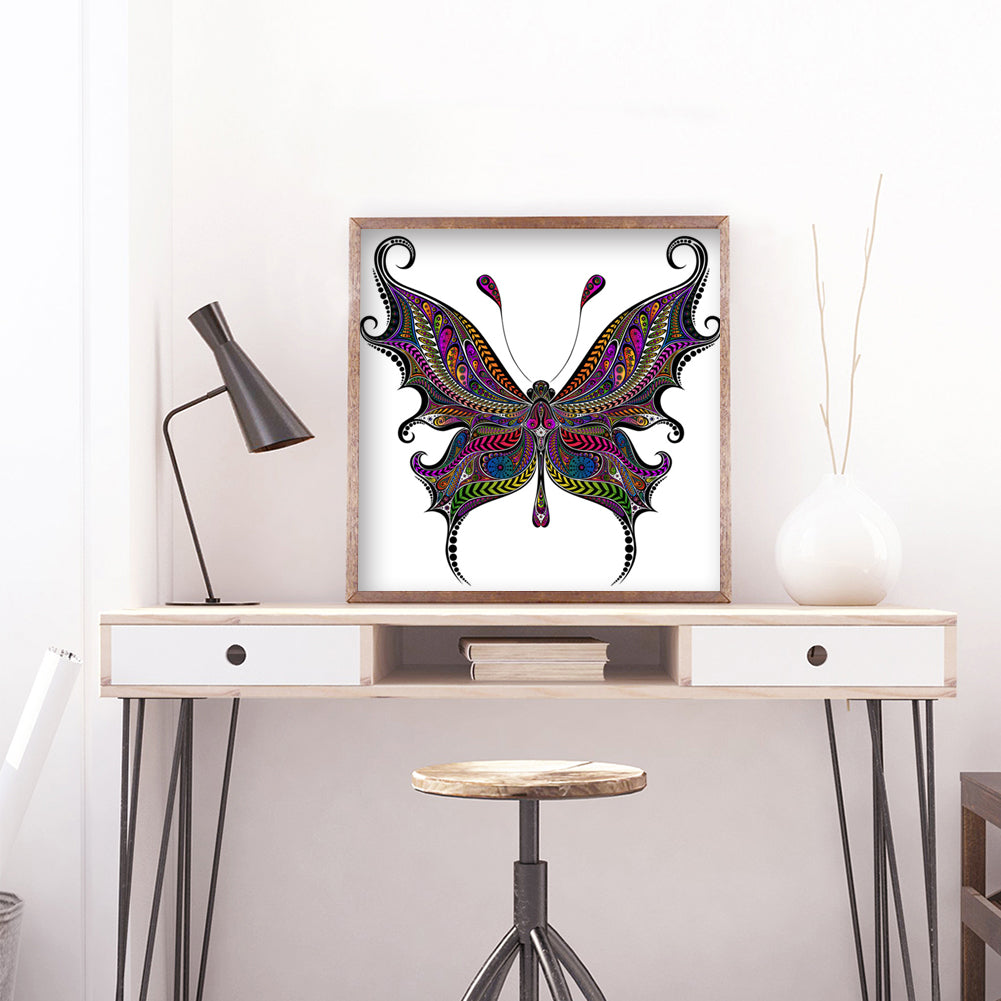 Butterfly - Full Round Drill Diamond Painting 30*30CM