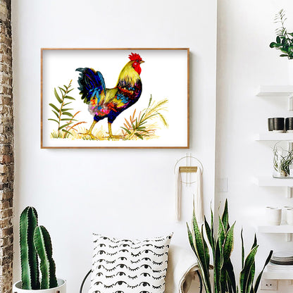 Chicken Animal - Full Round Drill Diamond Painting 40*30CM