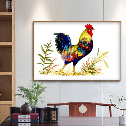 Chicken Animal - Full Round Drill Diamond Painting 40*30CM