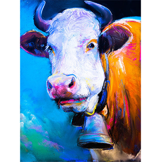 Cow Bull - Full Round Drill Diamond Painting 30*40CM