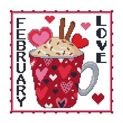 Month - 11CT Stamped Cross Stitch 35*35CM