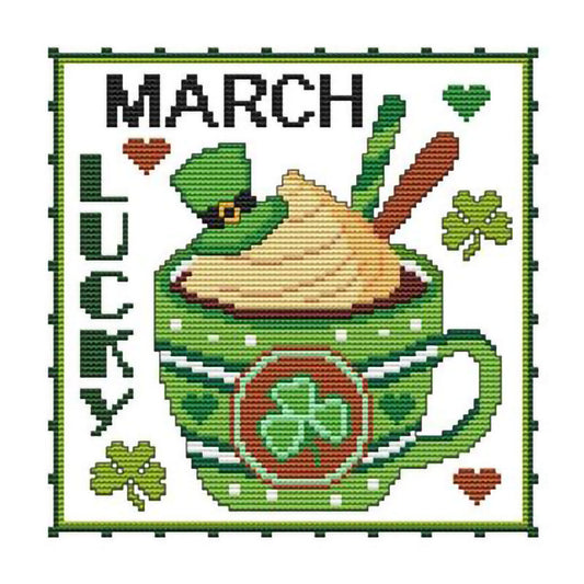 Month - 11CT Stamped Cross Stitch 35*35CM