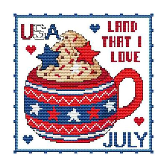 Month - 11CT Stamped Cross Stitch 35*35CM