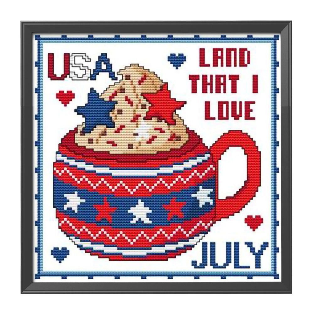 Month - 11CT Stamped Cross Stitch 35*35CM