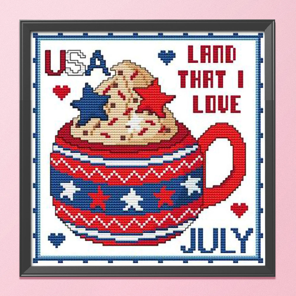 Month - 11CT Stamped Cross Stitch 35*35CM