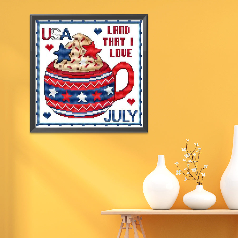 Month - 11CT Stamped Cross Stitch 35*35CM