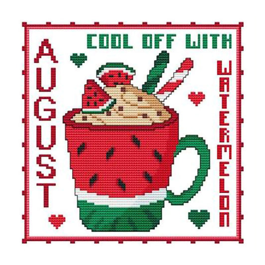 Month - 11CT Stamped Cross Stitch 35*35CM