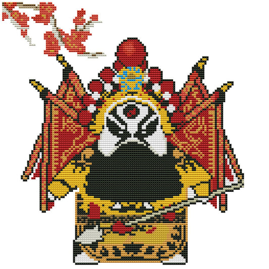 Peking Opera - 11CT Stamped Cross Stitch 36*46CM