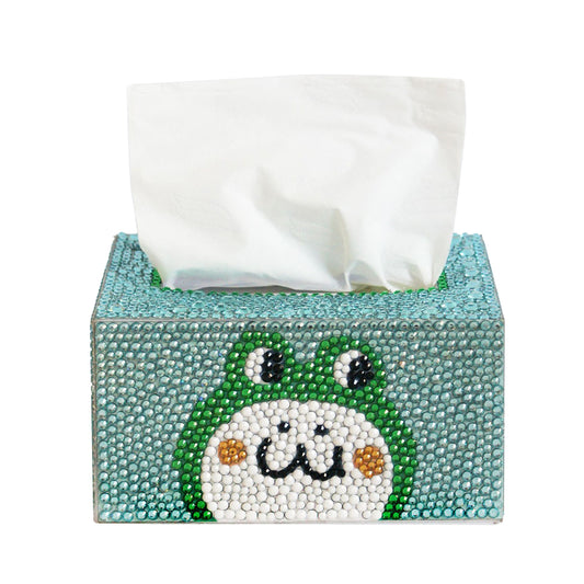 Diamond Painting Tissue Box Tissue Holder DIY Desktop Craft Decor (Frog)