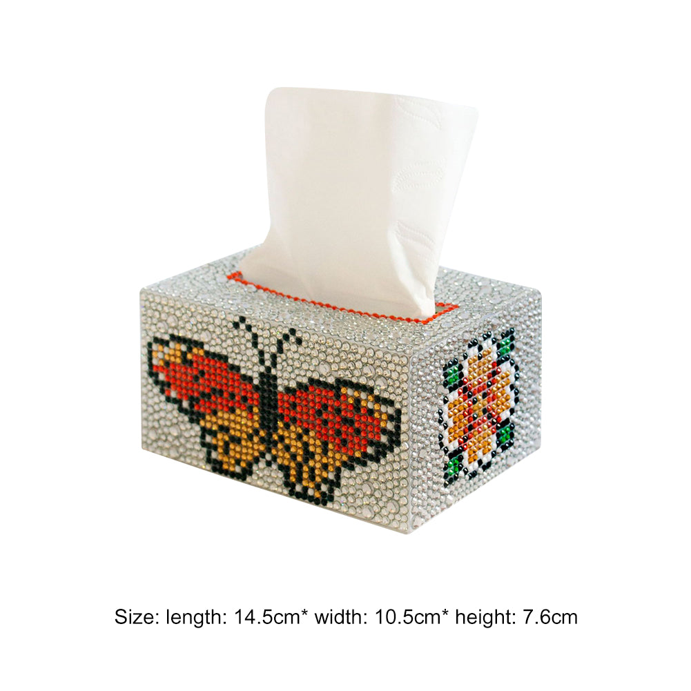 Diamond Painting Tissue Box Tissue Holder DIY Desktop Craft (Butterfly)