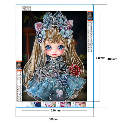 Doll - Special Shaped Drill Diamond Paintng 30*40CM