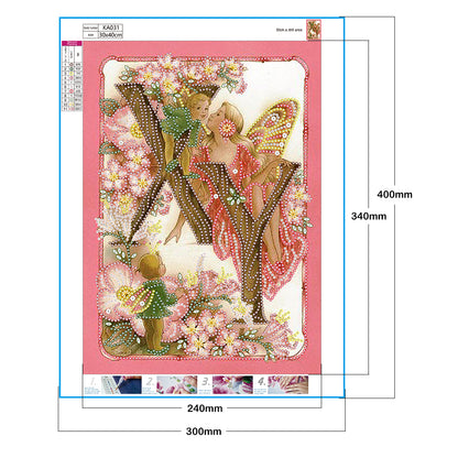 Butterfly Fairy - Special Shaped Drill Diamond Paintng 30*40CM