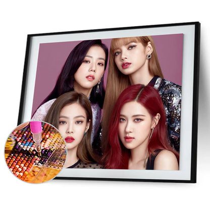 Girl Group - Full Round Drill Diamond Painting 45*40CM