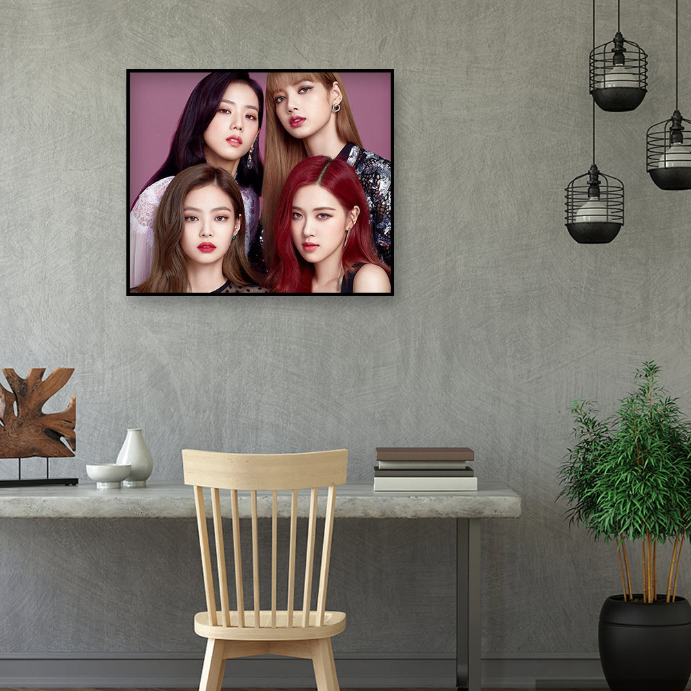 Girl Group - Full Round Drill Diamond Painting 45*40CM