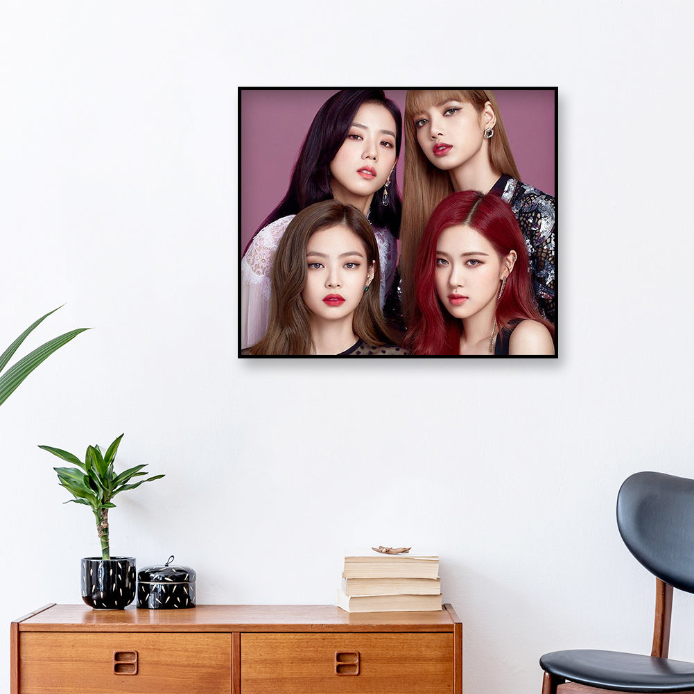 Girl Group - Full Round Drill Diamond Painting 45*40CM