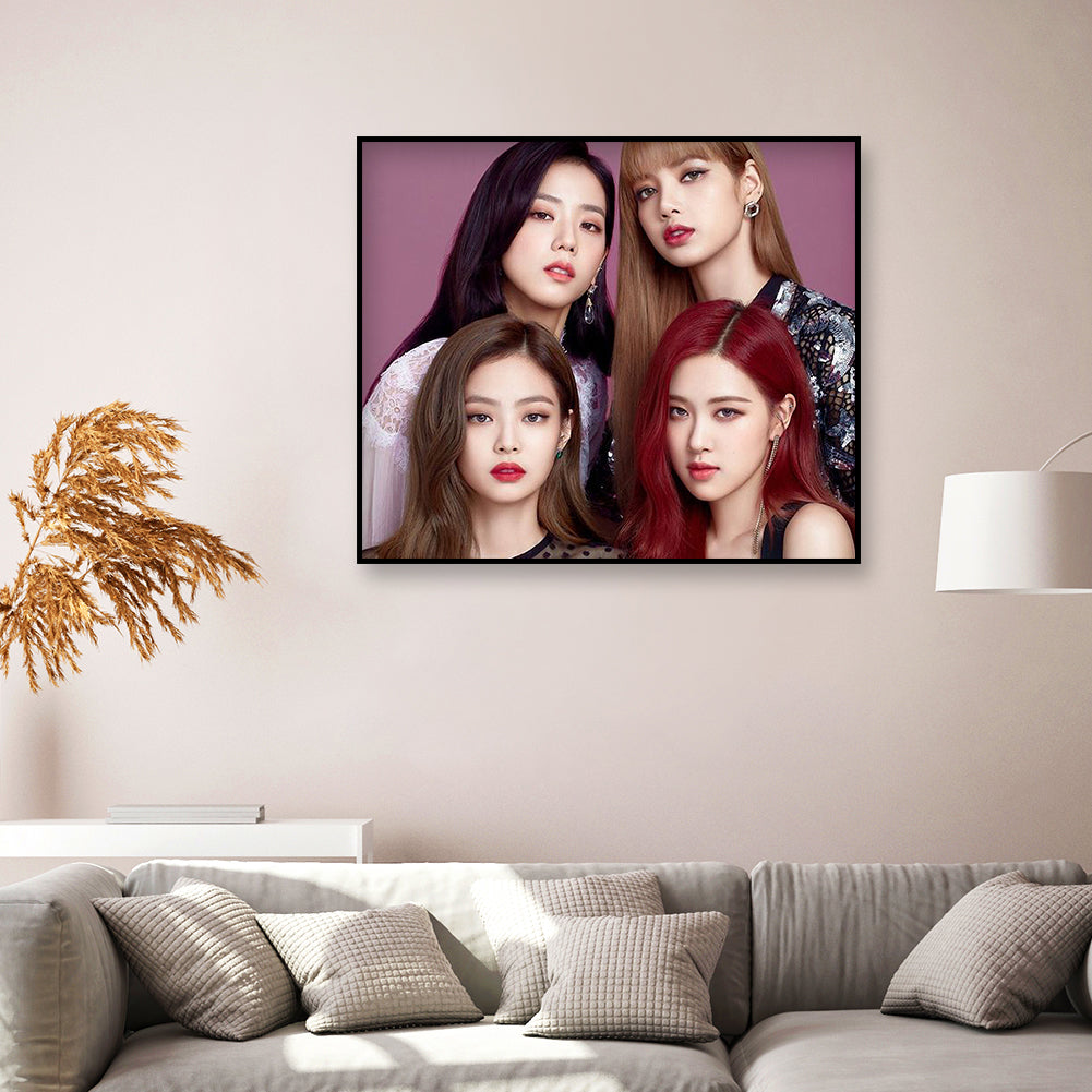 Girl Group - Full Round Drill Diamond Painting 45*40CM