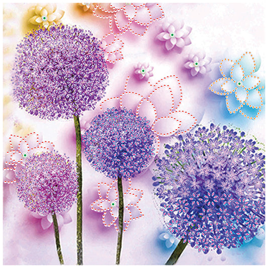 Dandelion - Special Shaped Drill Diamond Paintng 30*30CM