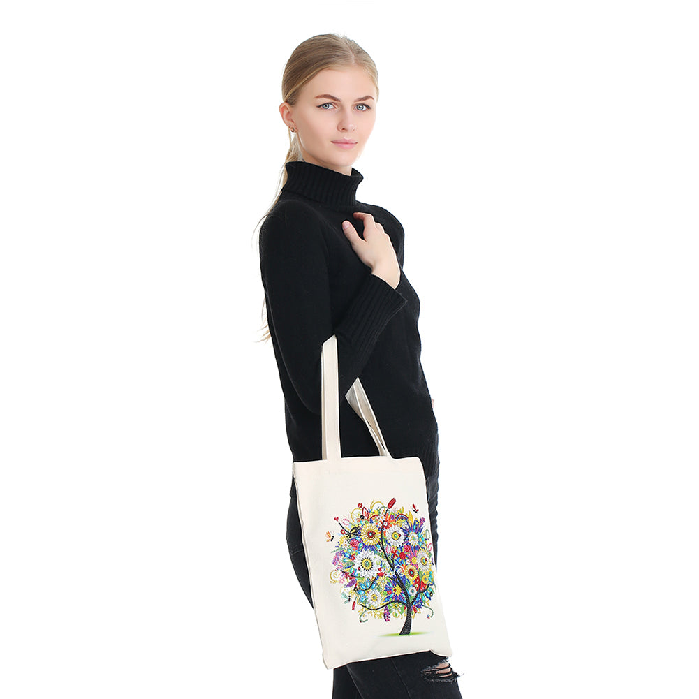 DIY Diamond Painting Handbag Reusable Shoulder Shopping Tote (BB002 Summer)