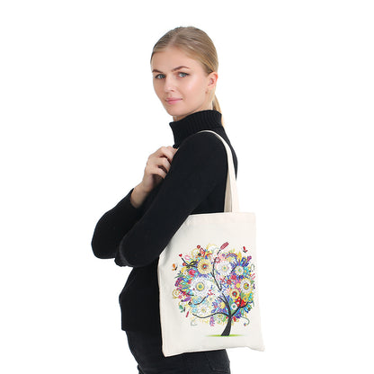 DIY Diamond Painting Handbag Reusable Shoulder Shopping Tote (BB002 Summer)