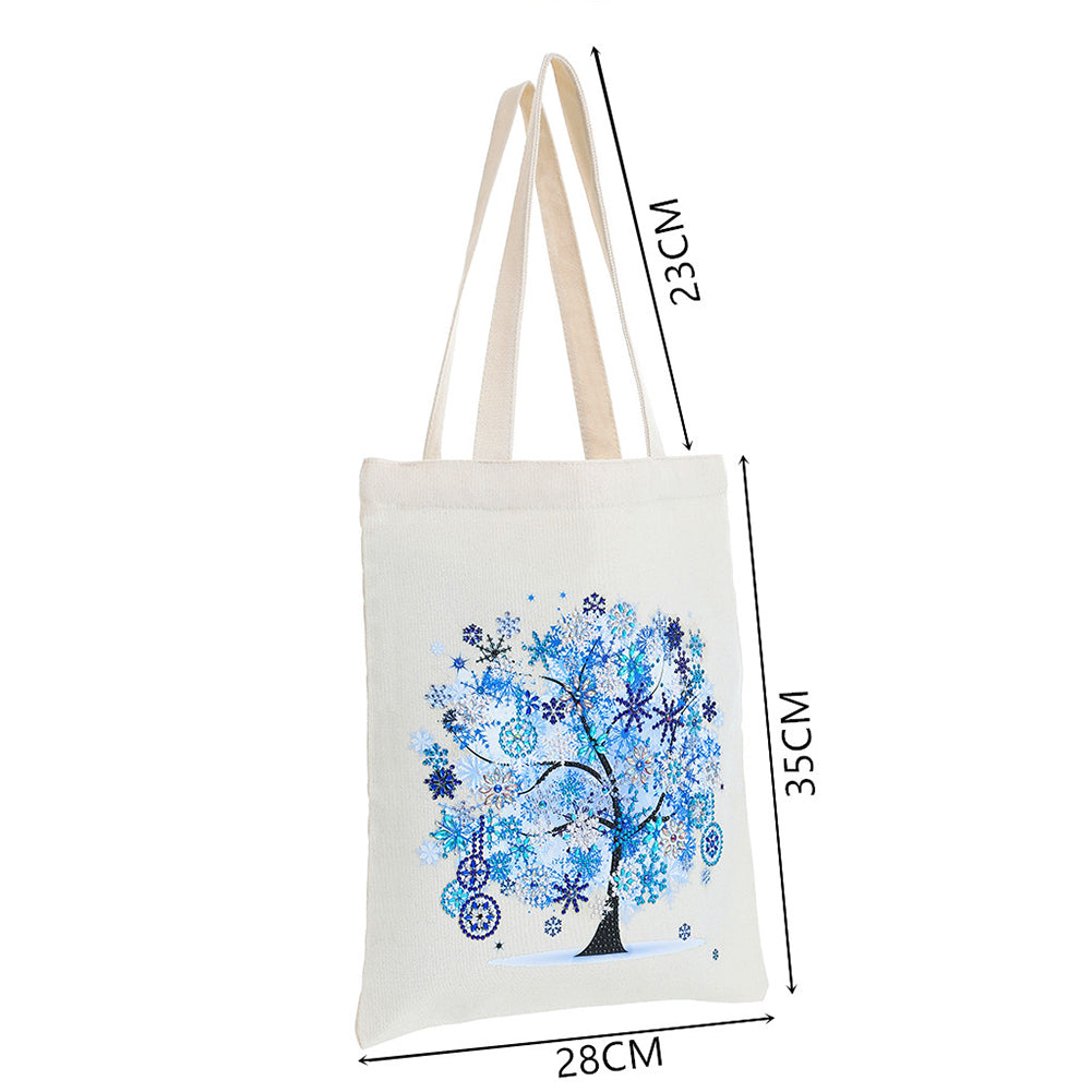 DIY Diamond Painting Handbag Reusable Shoulder Shopping Tote (BB004 Winter)