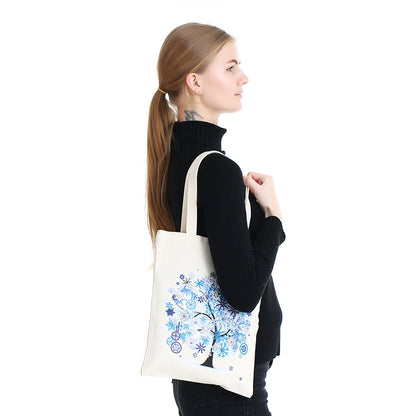 DIY Diamond Painting Handbag Reusable Shoulder Shopping Tote (BB004 Winter)