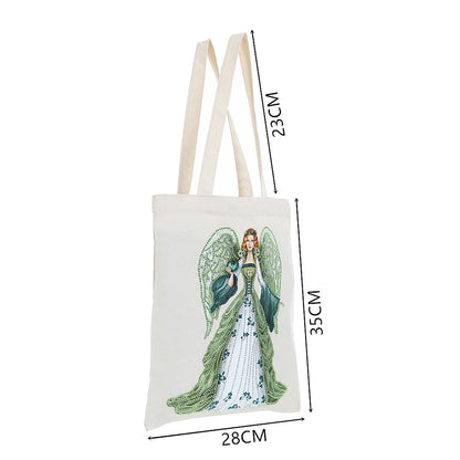 DIY Diamond Painting Handbag Reusable Shopping Tote (BB001 Lady Angel)