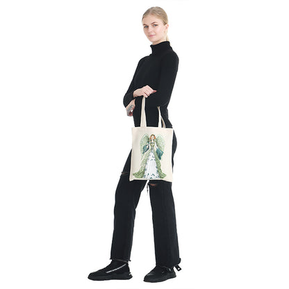 DIY Diamond Painting Handbag Reusable Shopping Tote (BB001 Lady Angel)