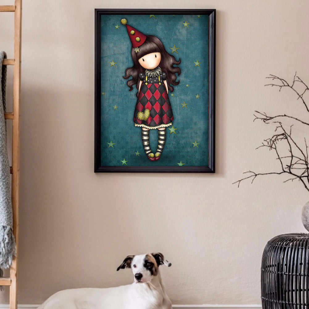 Cartoon Doll - Full Round Drill Diamond Painting 30*40CM
