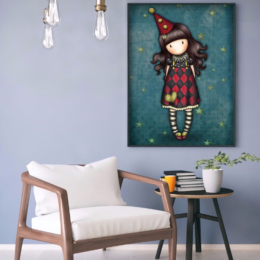 Cartoon Doll - Full Round Drill Diamond Painting 30*40CM