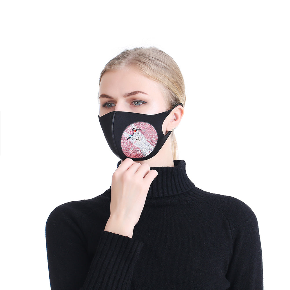 DIY Diamond Painting Face Mask Kit Craft Dustproof Decorative Face Cover