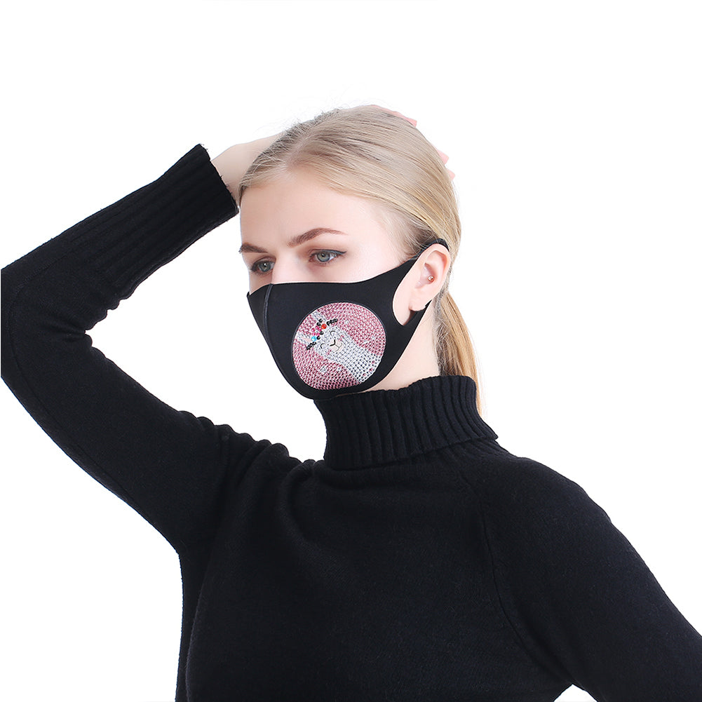 DIY Diamond Painting Face Mask Kit Craft Dustproof Decorative Face Cover