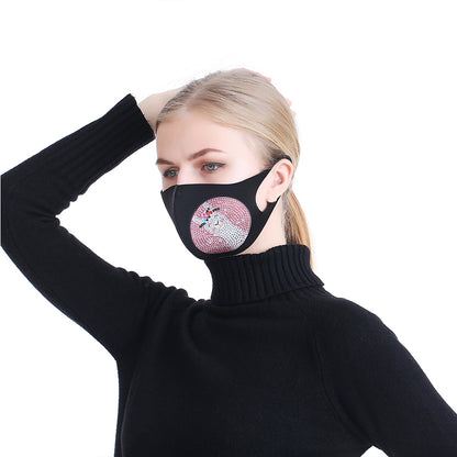 DIY Diamond Painting Face Mask Kit Craft Dustproof Decorative Face Cover