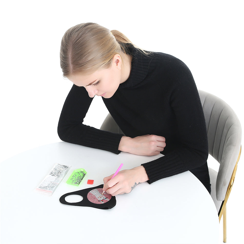 DIY Diamond Painting Face Mask Kit Craft Dustproof Decorative Face Cover