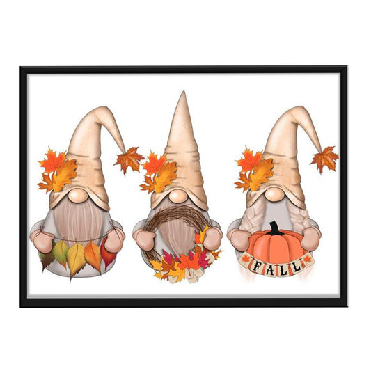 Gnome - 11CT Stamped Cross Stitch 45*30CM