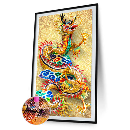 Dragon - Full Round Drill Diamond Painting 40*80CM