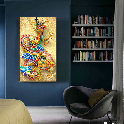 Dragon - Full Round Drill Diamond Painting 40*80CM