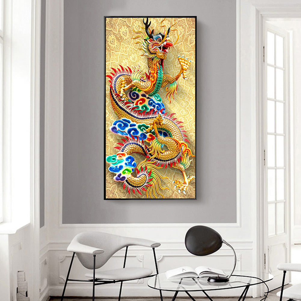 Dragon - Full Round Drill Diamond Painting 40*80CM