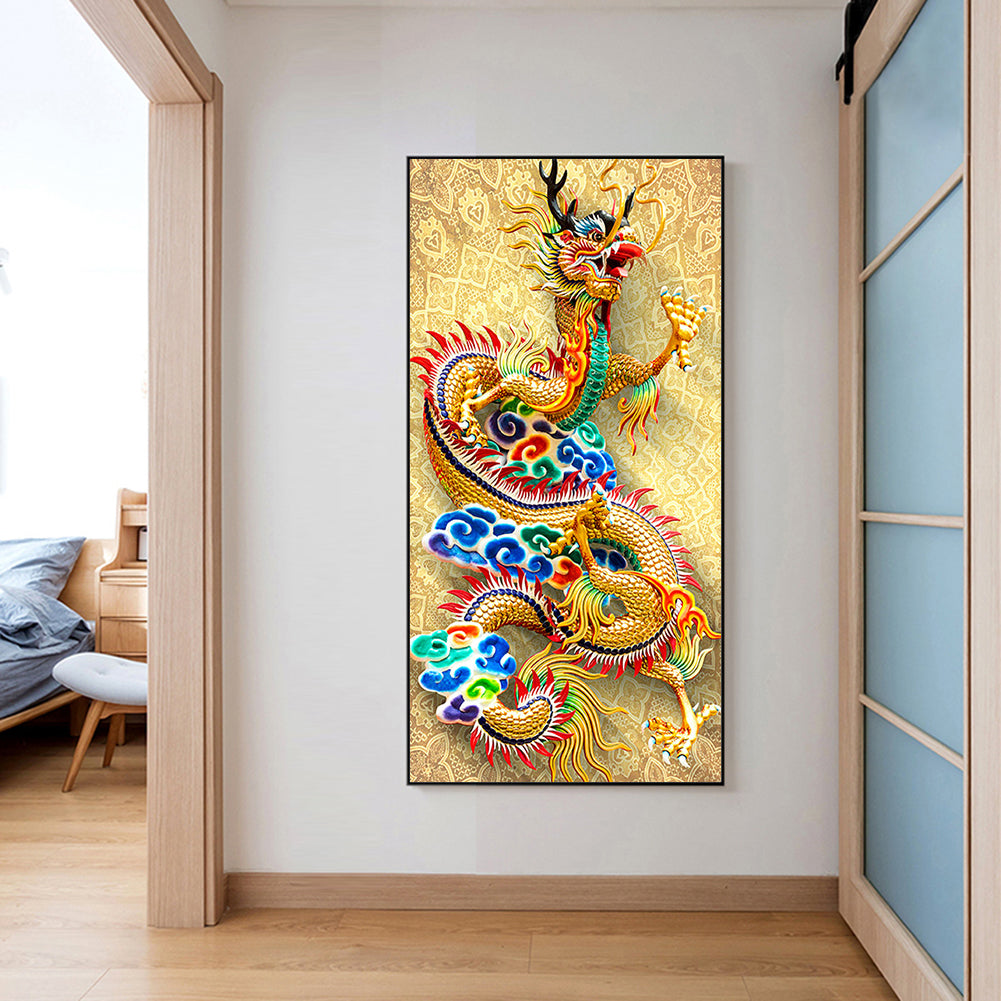 Dragon - Full Round Drill Diamond Painting 40*80CM