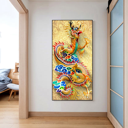 Dragon - Full Round Drill Diamond Painting 40*80CM