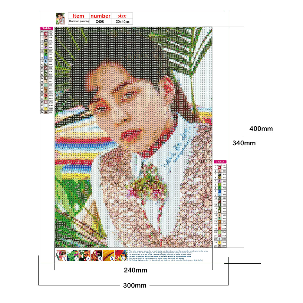 EXO Figure - Full Round Drill Diamond Painting 30*40CM