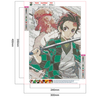 Cartoon Figure - Full Round Drill Diamond Painting 30*40CM